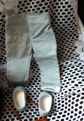 SAIGE GREY DOT PANTS SHOES B